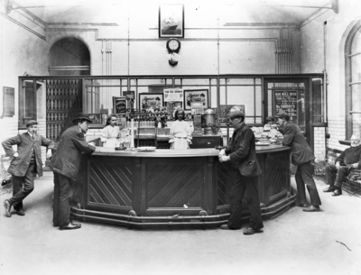 The tea bar in Carrick House