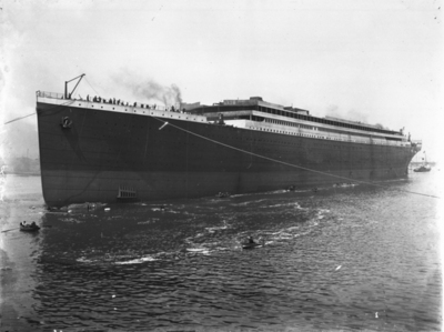 The launch of RMS Titanic