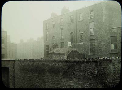 Poor housing, Gloucester Diamond, rear view