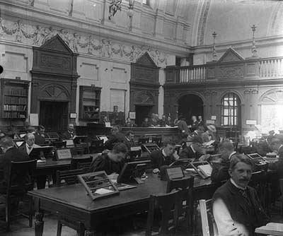 The reading room of the National Library