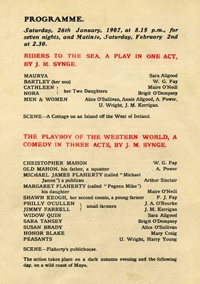 Abbey Theatre programme