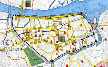  Dublin on Medieval Map Of Dublin