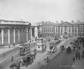 Trinity College as viewed from Dame Street